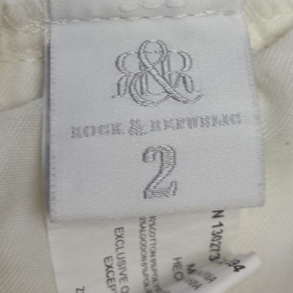 Rock & Republic Kendall White Denim Slim Jeans Size 2 - Picture 9 of 10